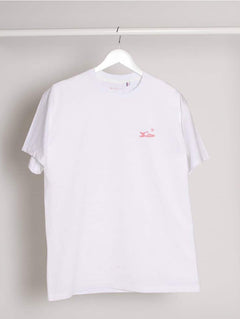 Textile Méduse T Shirt Blanc Imprimé Rose TSHIRT-TE-RO